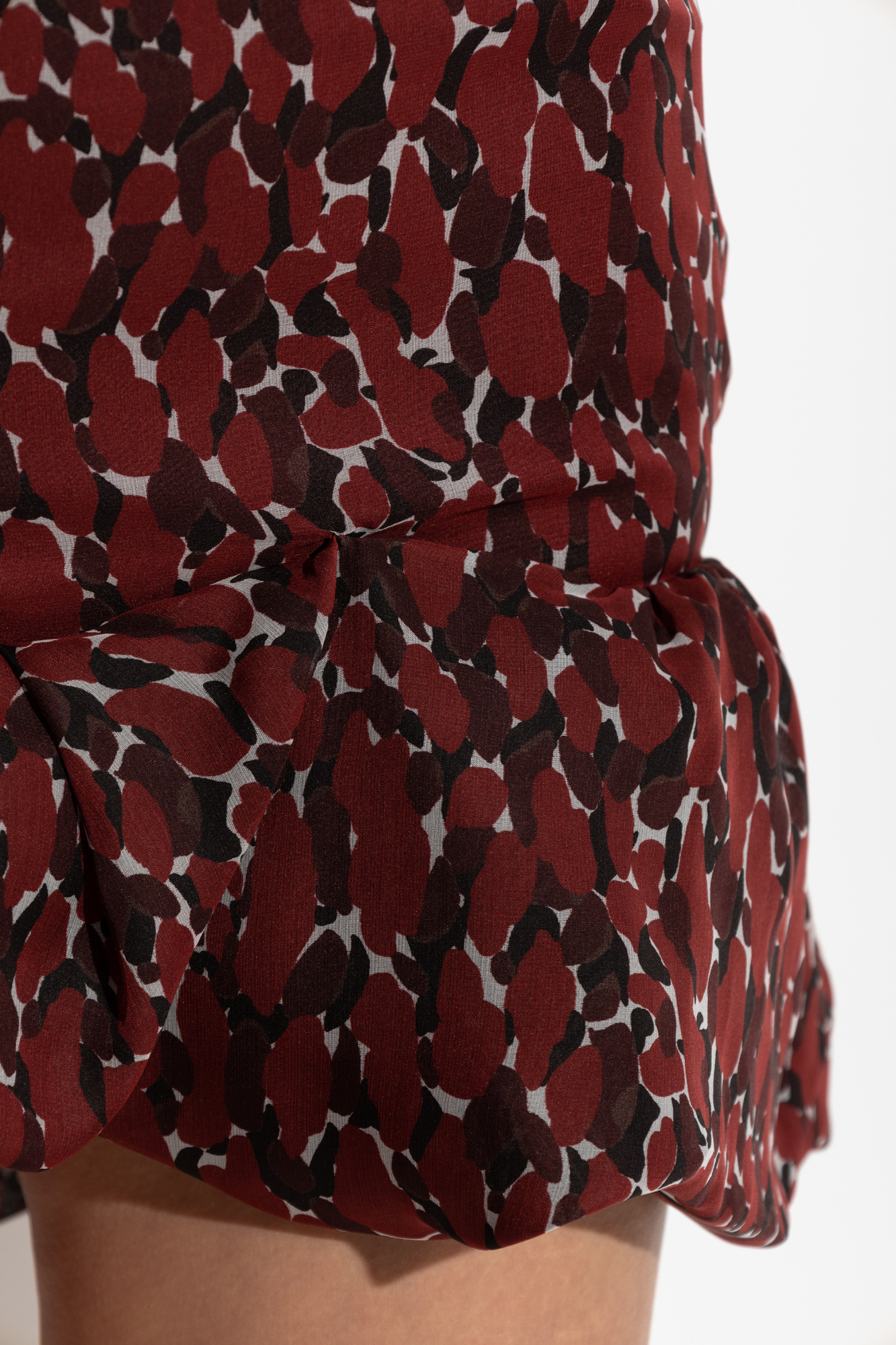 スカート Saint Laurent FW23 Brown silk skirt (769270Y3H91 2041) Saint Laurent Midi Skirt in Leopard Silk Georgette | Saks
